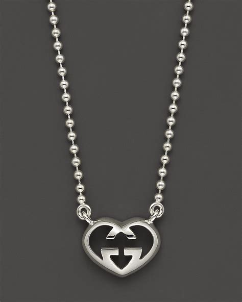 gucci love heart necklace.